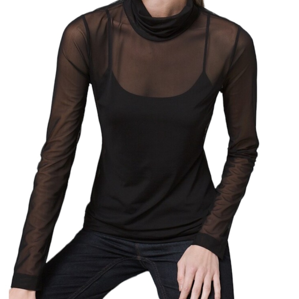White House Black Market
Mesh Turtleneck